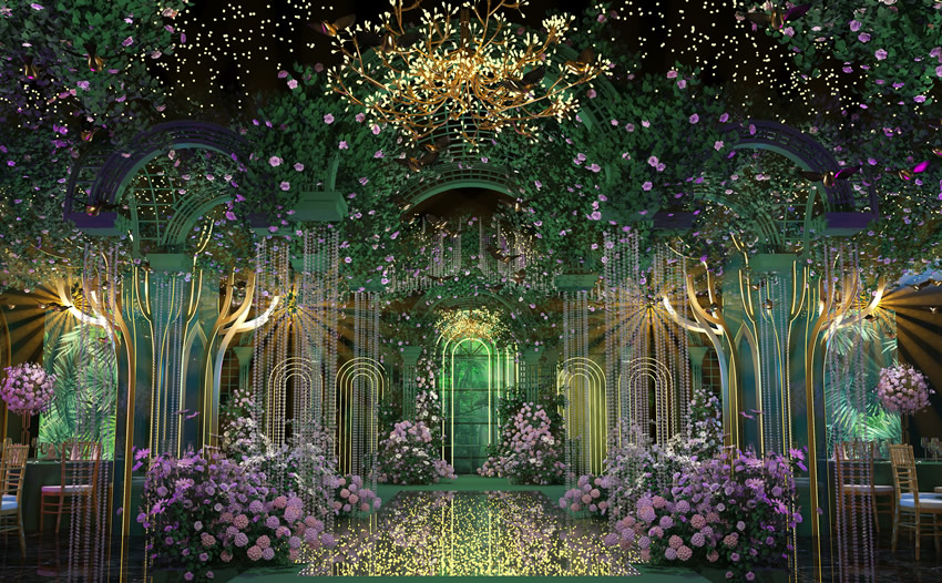 华州奇妙森林婚礼堂效果展示